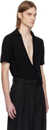 LGN Louis Gabriel Nouchi Black Polo Noir Sweater