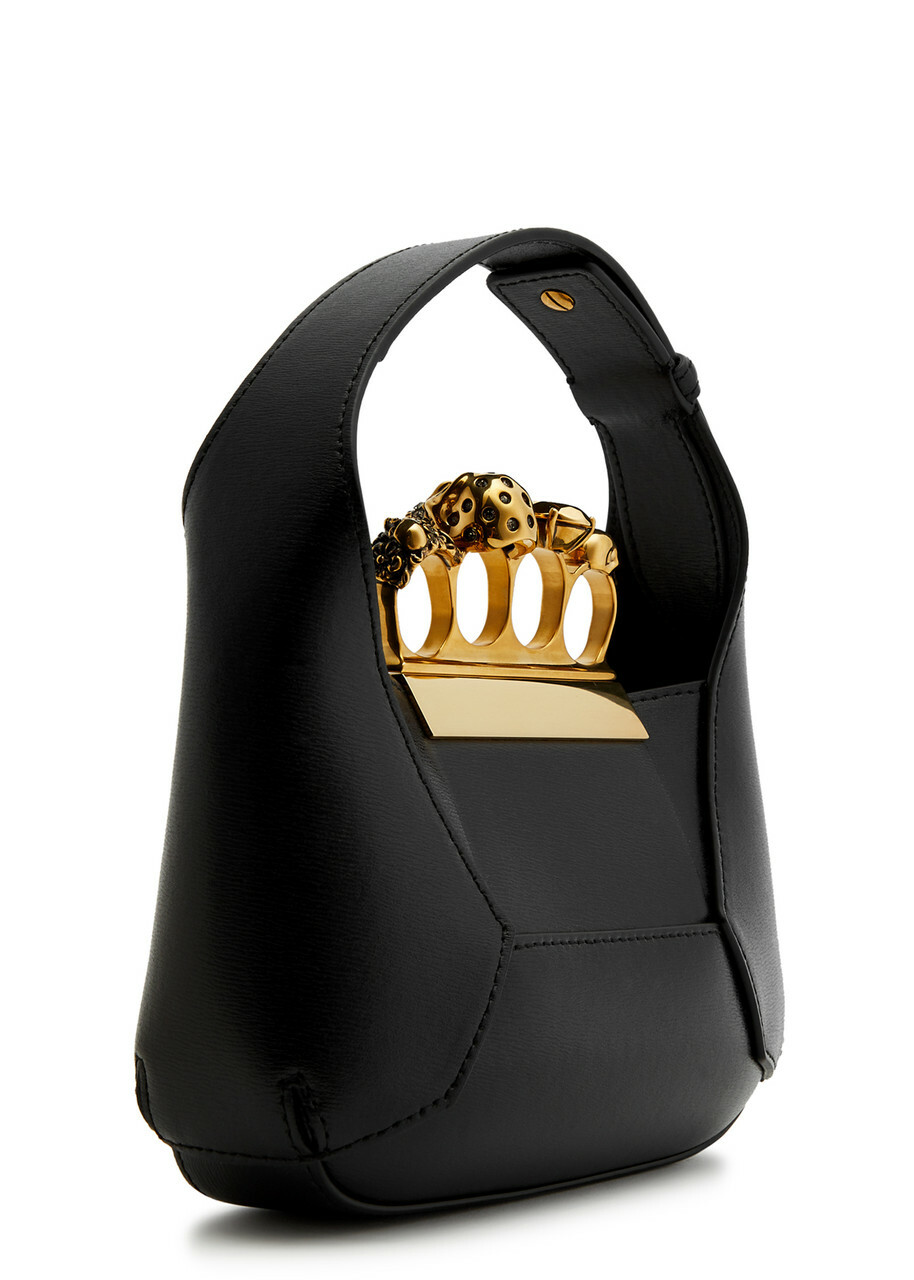 Alexander Mcqueen The Jewelled Hobo Mini Leather top Handle