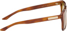 Gucci Brown Institutional Logo Sunglasses