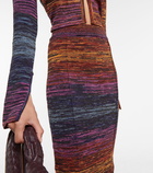 Rotate Birger Christensen Space-dyed cropped cardigan