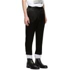 Ann Demeulemeester Black Dropped Inseam Trousers