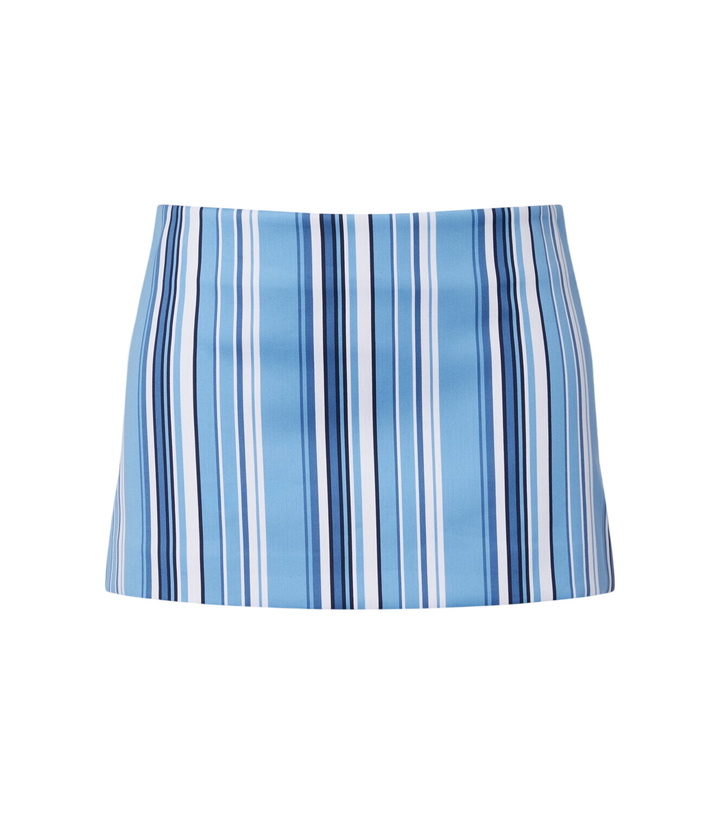 Photo: The Frankie Shop Hera striped cotton-blend miniskirt