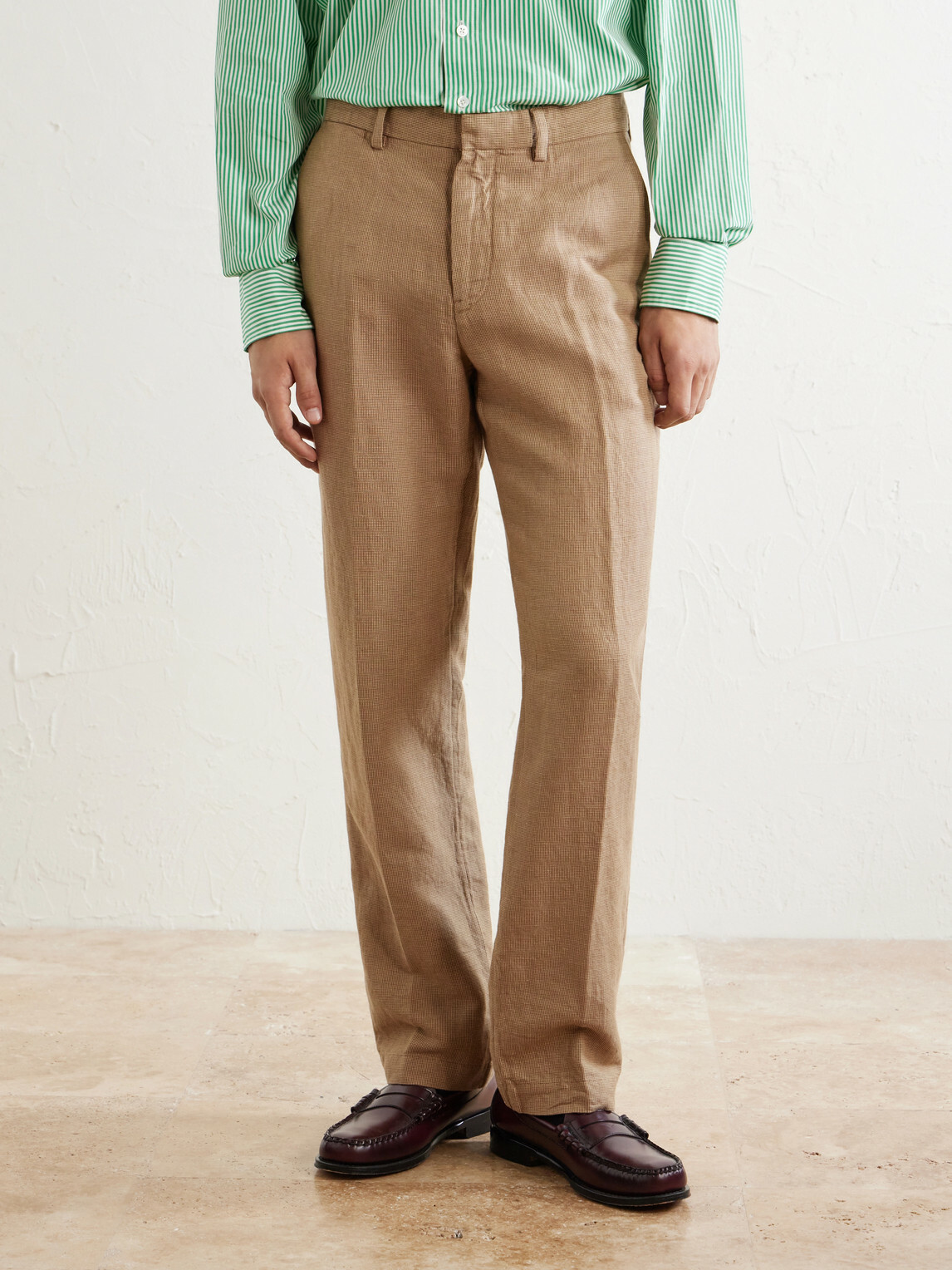 Polo Ralph Lauren - Straight-Leg Cotton and Linen-Blend Trousers - Brown