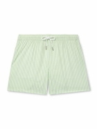 Thom Sweeney - Straight-Leg Mid-Length Striped Swim Shorts - Green