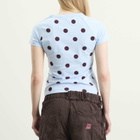 Adidas Women's Polka Dot Cali T-Shirt in Clear Sky