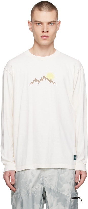 Photo: Afield Out Off-White Mount Sunny Edition Long Sleeve T-Shirt