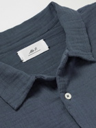 Mr P. - Cotton-Muslin Shirt - Blue