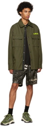 AMIRI Black Army Stencil Cargo Shorts