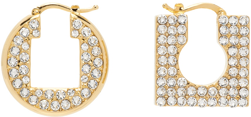 【関税＆送料込み】Jacquemus 'Les Boucles Rond CarrAC' Earr Jacquemus Les Boucles Rond Carre Earrings, Light Gold