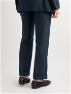 Yuri Yuri - Straight-Leg Linen Suit Trousers - Blue
