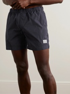 C.P. Company - Straight-Leg Mid-Length Chrome Swim Shorts - Blue