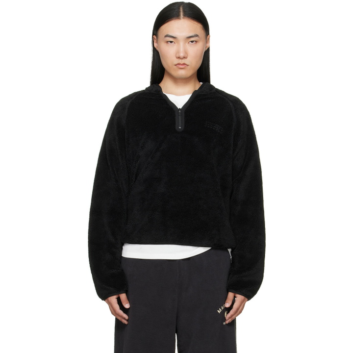 Photo: MM6 Maison Margiela Black Teddy Fleece Sweatshirt