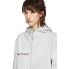 Polythene* Optics Grey Logo Vertical Hoodie