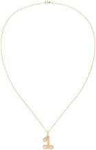BRENT NEALE Gold Bubble Number 1 Necklace
