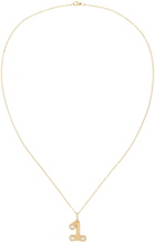 BRENT NEALE Gold Bubble Number 1 Necklace