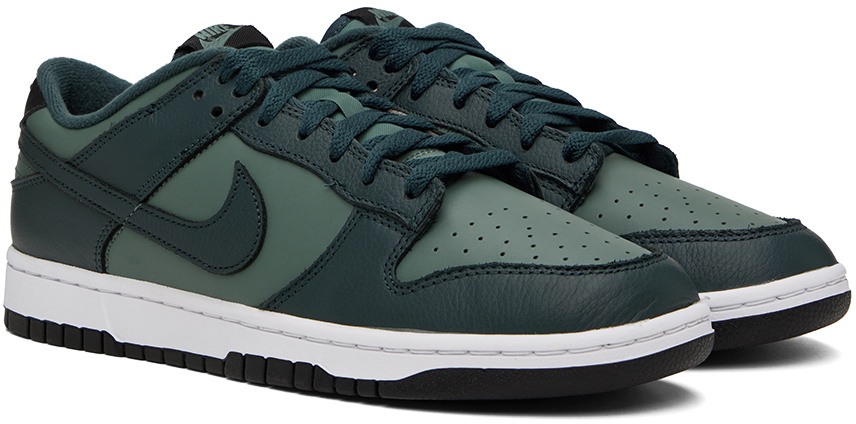 Nike Navy & Green Dunk Low Retro PRM Sneakers