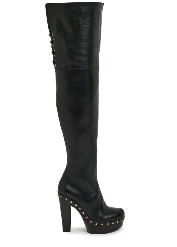 Photo: Chloe Lola 120 Leather Over-the-knee Boots Black