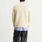 John Smedley Men's Couper Moss Stitch British Wool Jumper in Fleece
