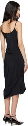 MM6 Maison Margiela Black Silk Maxi Dress