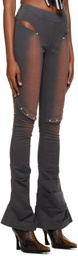 DIDU Gray Washed Denim Trousers