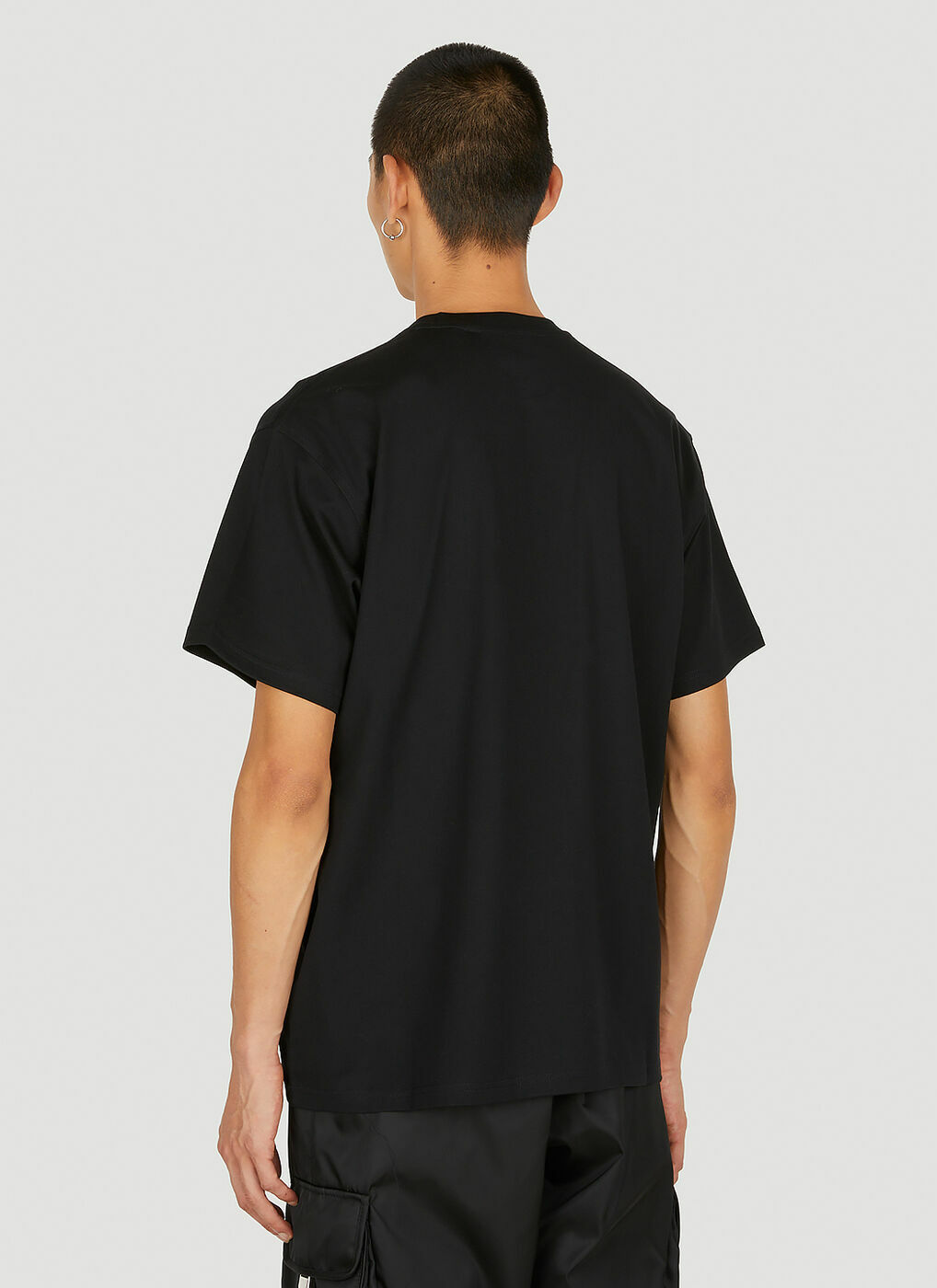 Logo Patch T Shirt in Black Burberry