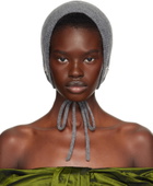 Simone Rocha Gray Cashmere Bonnet