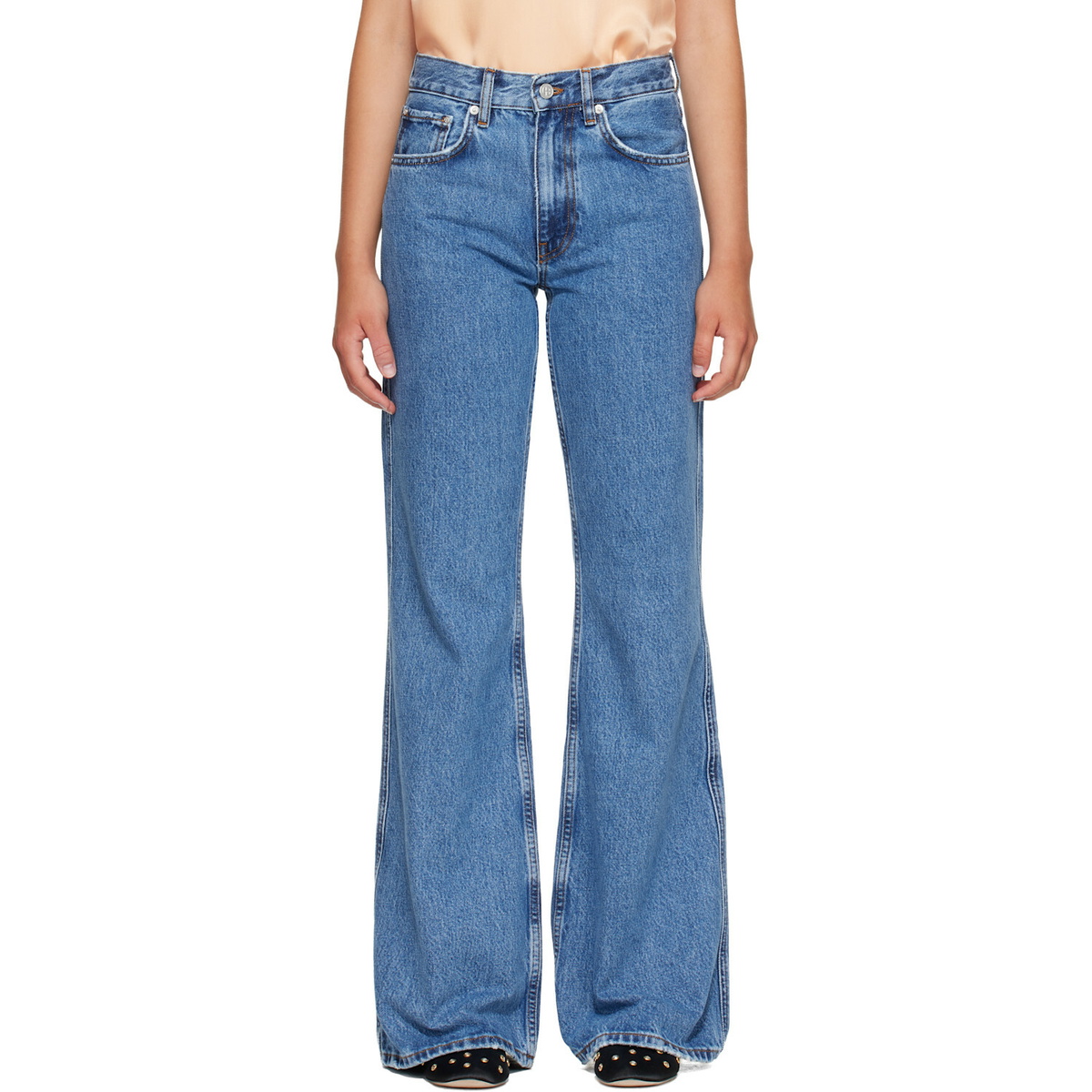 ANINE BING Blue Wyatt Jeans