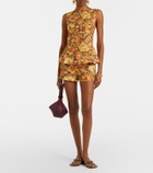 Faithfull Ana floral linen top