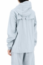 RAINS storm breaker hooded jacket with Light blue