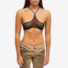 KNWLS Women's Chk Bra in Black