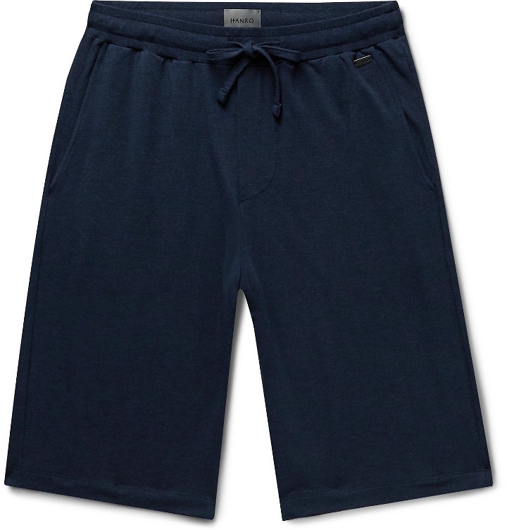 Photo: Hanro - Jersey Drawstring Shorts - Blue