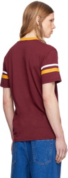 Anna Sui Burgundy 'Anna Sui' Logo T-shirt