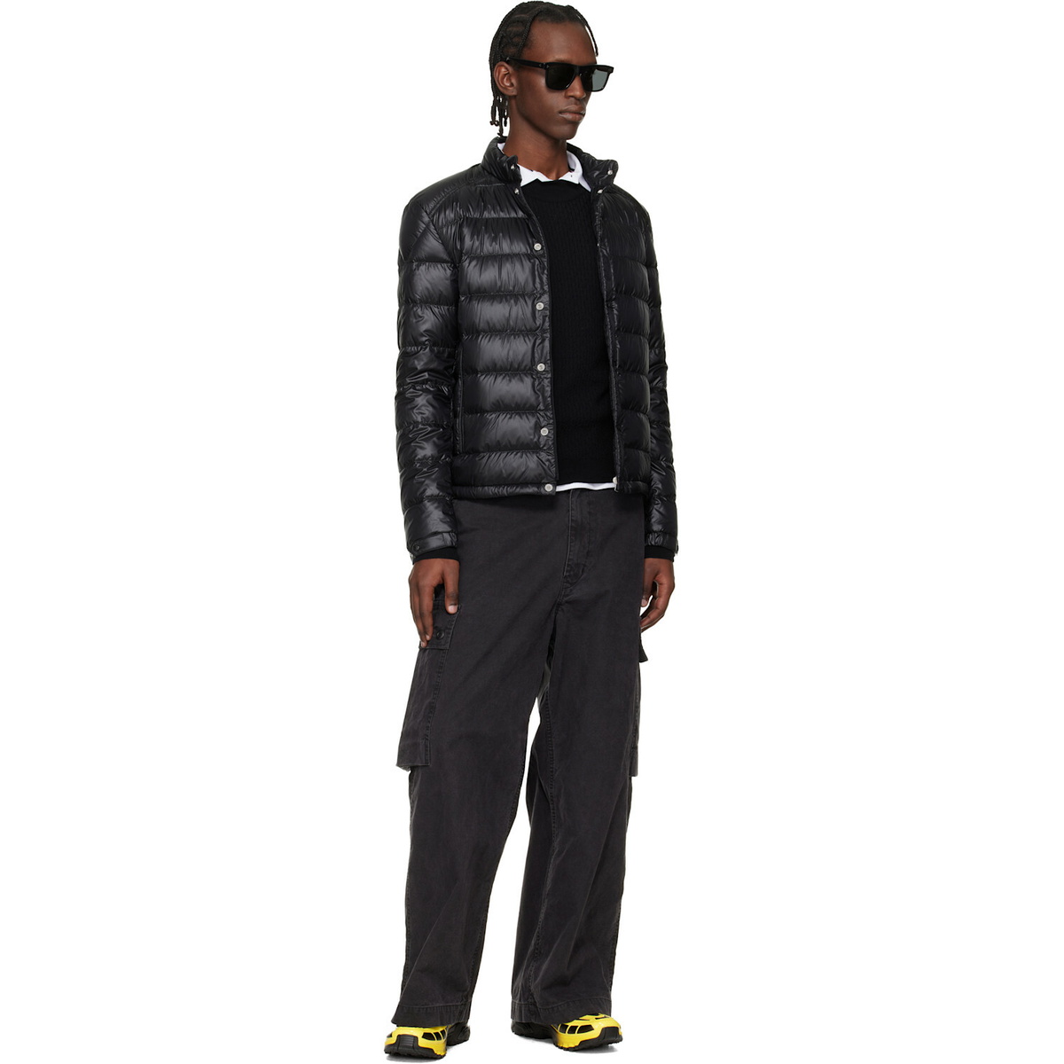 Moncler Black Selves Short Down Jacket