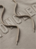 Moncler - Logo-Appliquéd Cotton-Jersey Hoodie - Brown