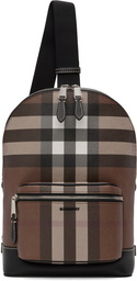 Burberry Brown Check Messenger Bag