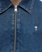 Ami Paris Adc Zipped Jacket Blue - Mens - Bomber Jackets