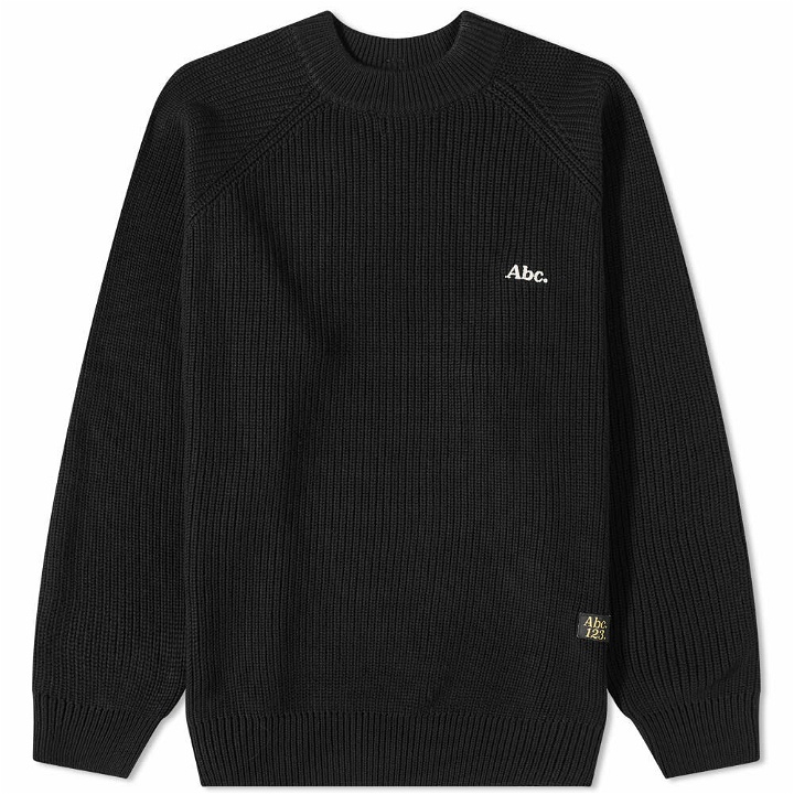 Photo: Advisory Board Crystals Men's 123 Ribbed Crew Sweat in Anthracite Black