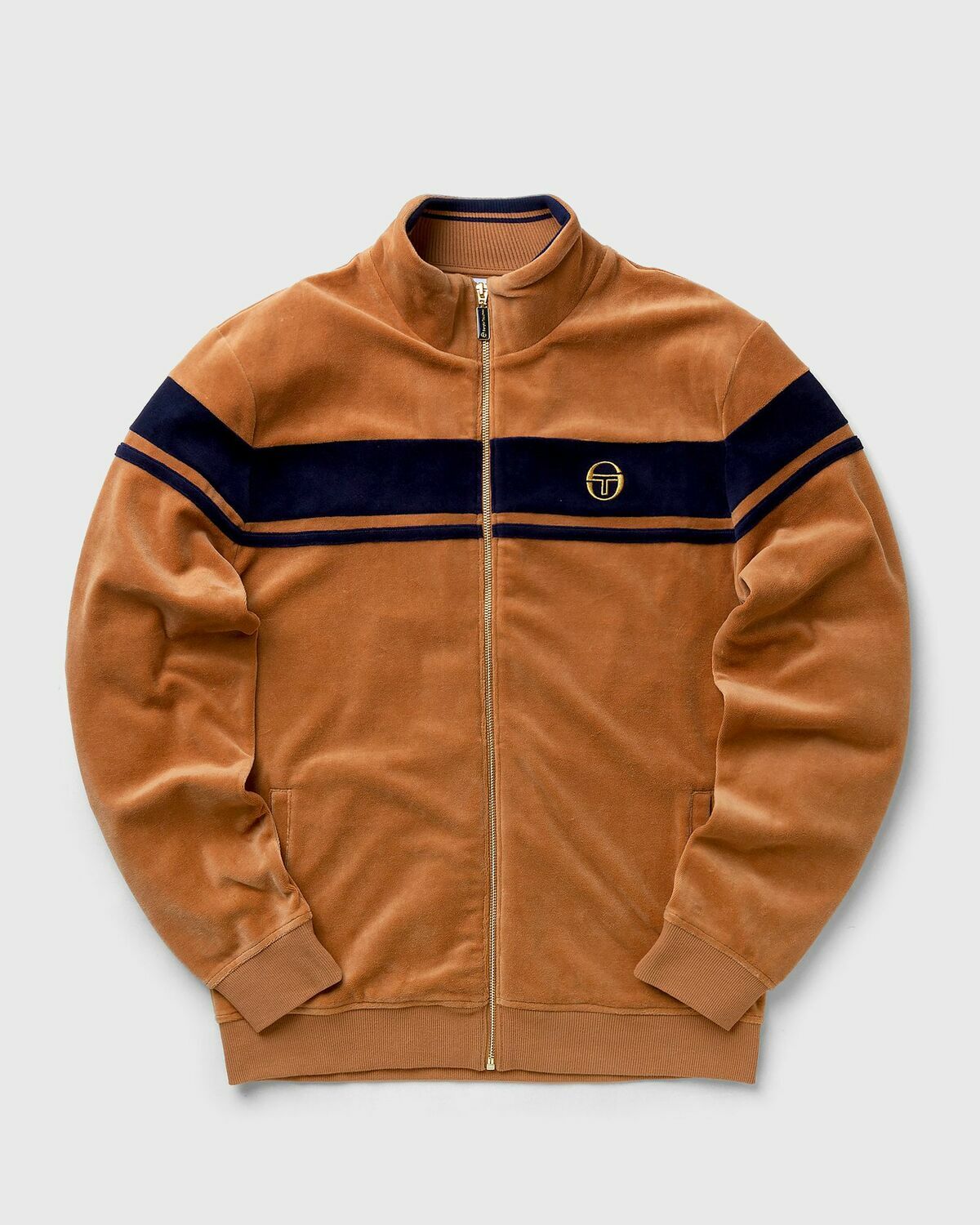 Sergio Tacchini DAMARINDO VELOUR TRACK JACKET Brown Men