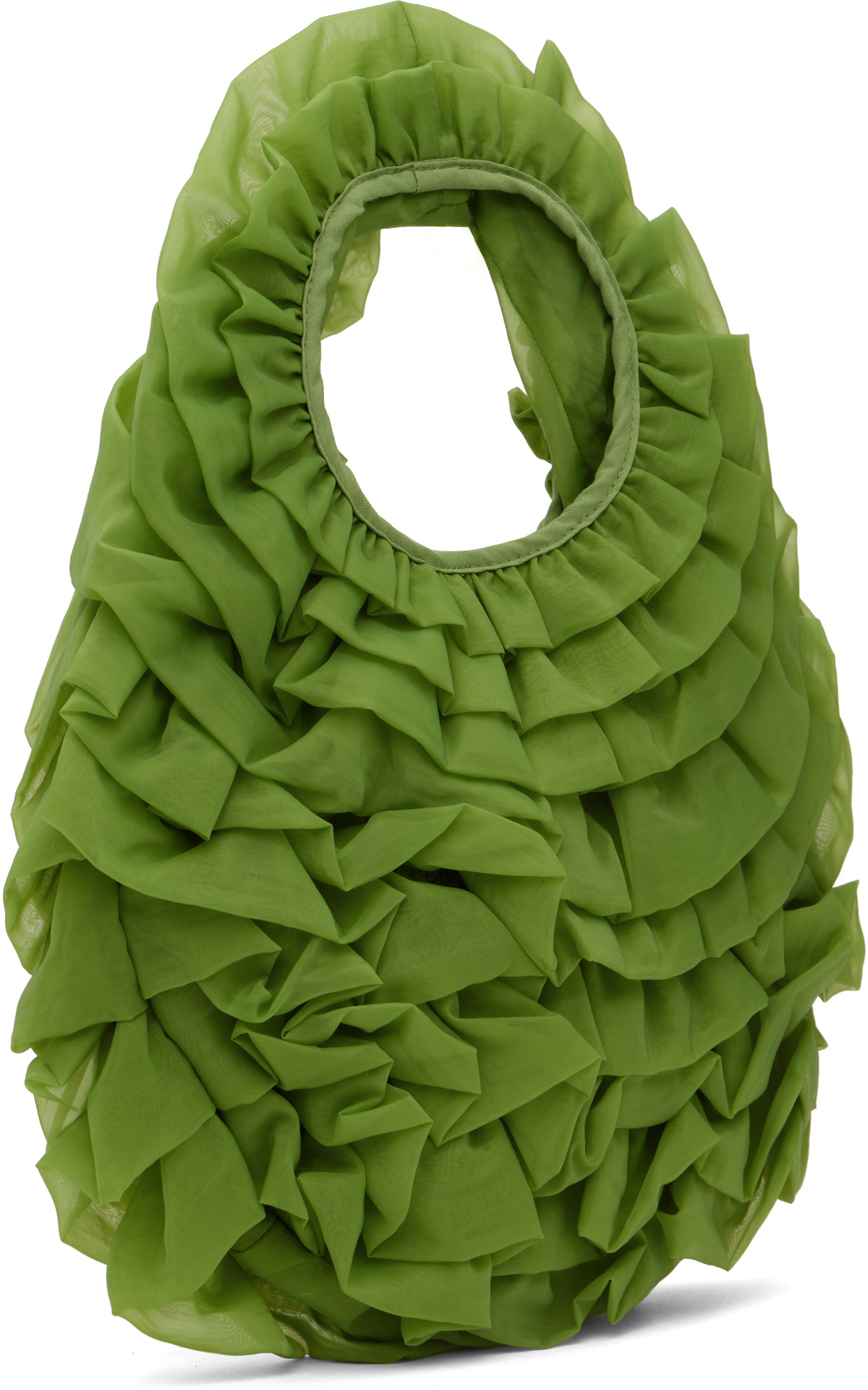 Sandy Liang Green Napa Bag