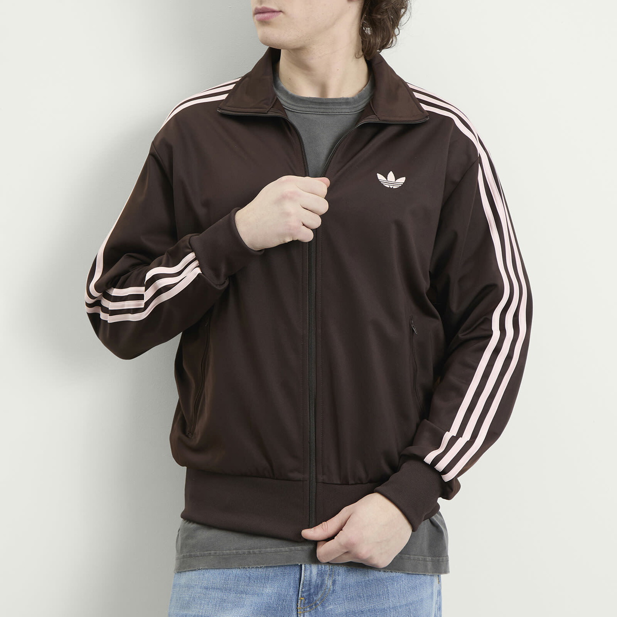 Adidas Men's Firebird Tracktop in Aurora Coffee