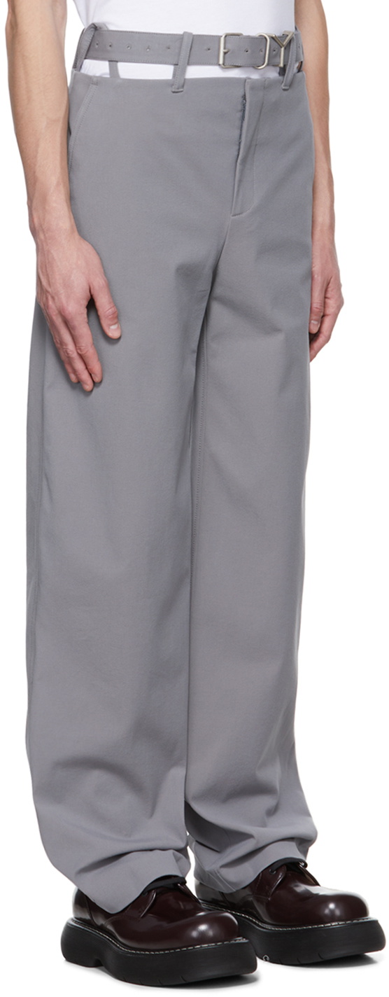 Y/Project Gray Y Belt Trousers Y/Project