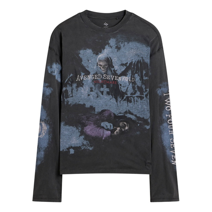 Photo: Represent 247 Men's Represent X Avenged Sevenfold Nightmare Long Sleeved T-Shirt in Black