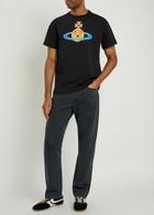 Vivienne Westwood Orb-print Stretch-cotton T-shirt Black