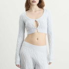 SKIMS Women's Snow Bunny Cardigan in Zen Blue