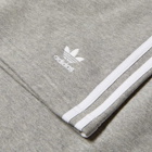 Adidas Men's 3 Stripe Short in Medium Grey Heather