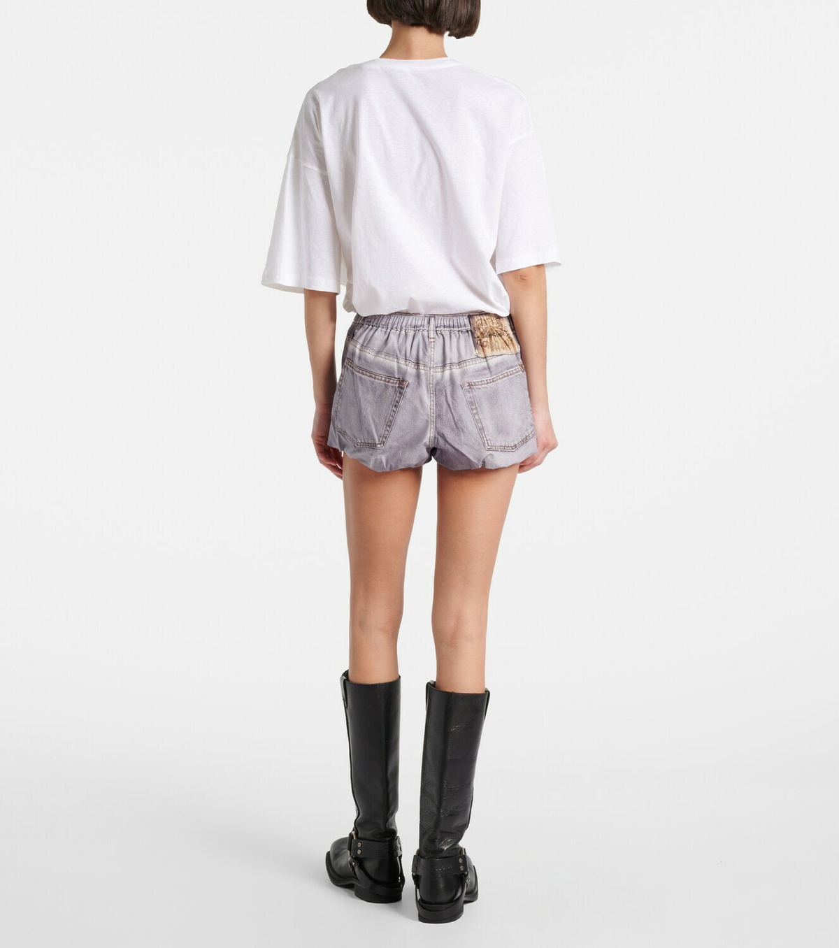 Acne Studios Trompe l'œil cotton shorts