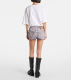 Acne Studios Trompe l'œil cotton shorts