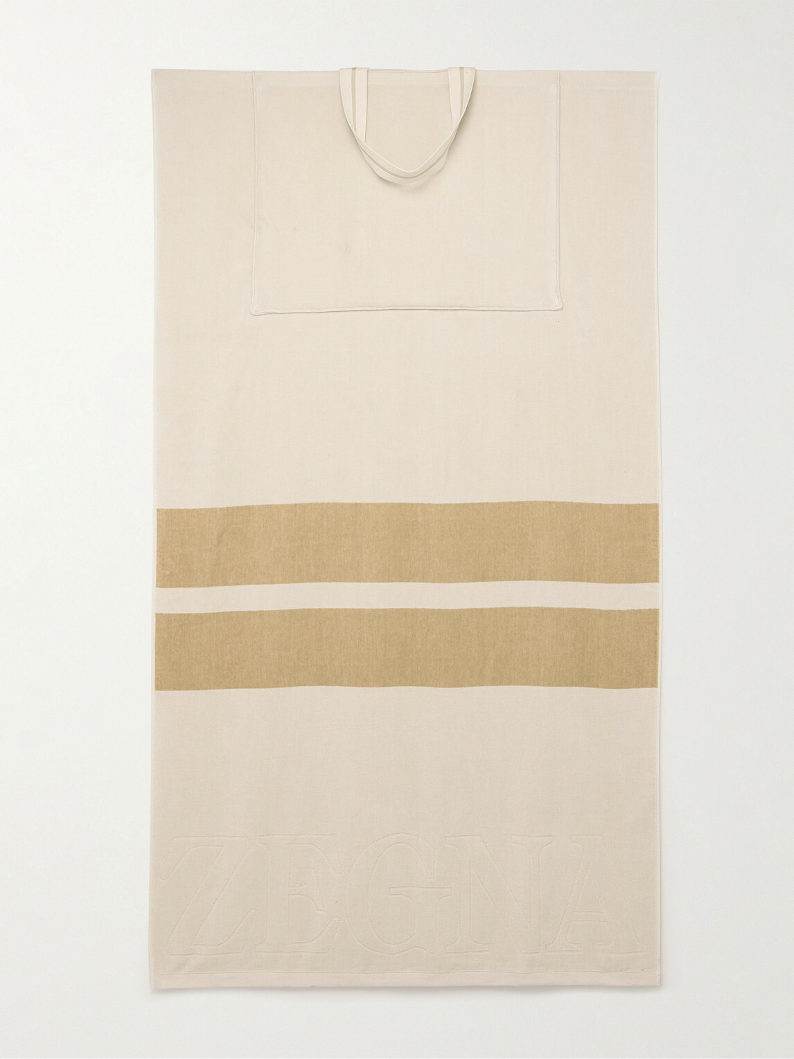 Zegna - Logo-Embroidered Cotton-Terry Beach Towel Tote Bag