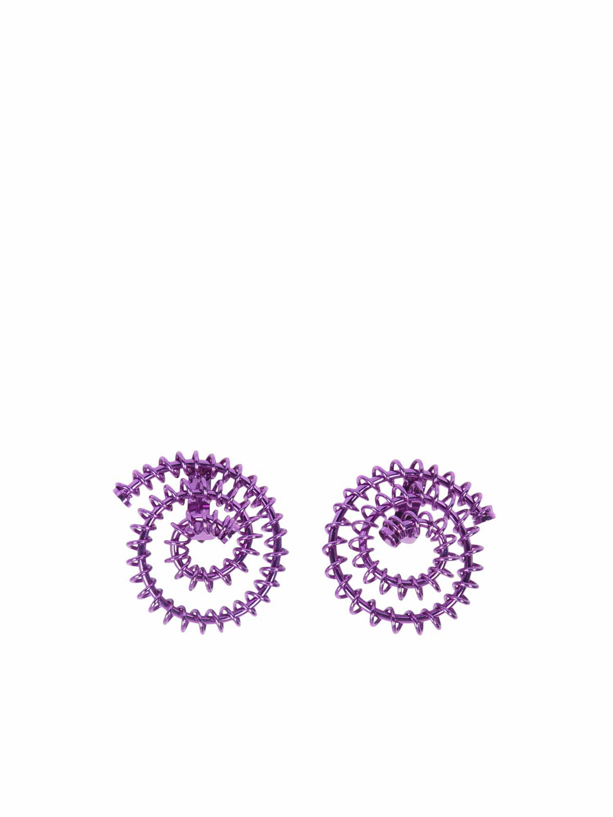 Sunnei Garland Spiral Violet Earrings