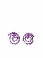Sunnei Garland Spiral Violet Earrings